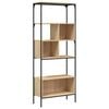 vidaXL Boekenkast 5-laags 76x33x188,5 cm bewerkt hout sonoma eiken