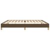 vidaXL Bedframe zonder matras stof donkerbruin 200x200 cm