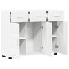 vidaXL Dressoir met plank Wit 88,5 x 30,5 x 73 cm Bewerkt hout