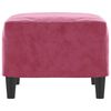 vidaXL Voetenbank 60x50x41 cm fluweel wijnrood