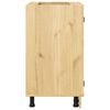 vidaXL Kast met plank Honing 60 x 46 x 81,5 cm Massief grenenhout