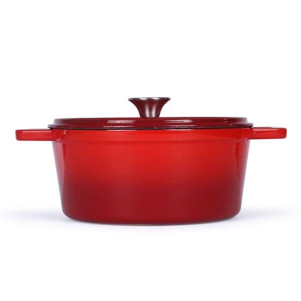 Livoo Braadpan rond 4 L 24 cm rood