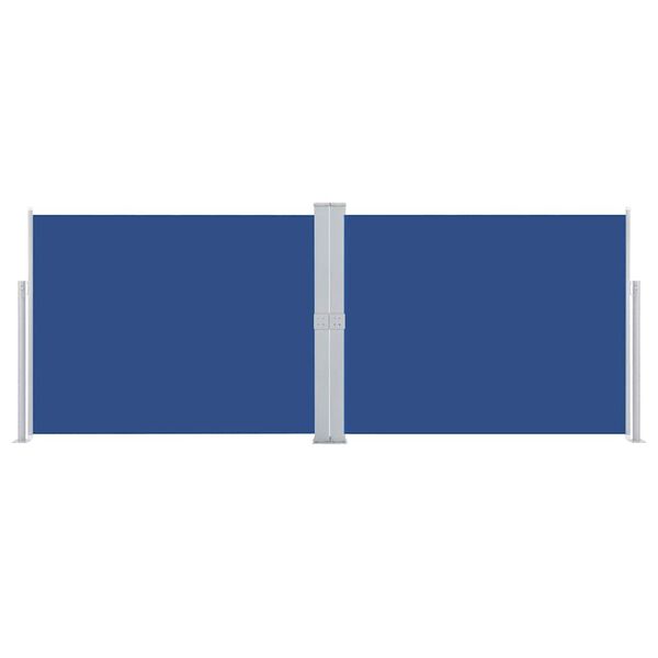 vidaXL Windscherm uittrekbaar 140x1000 cm blauw