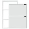 vidaXL Schoenenkast 79,5x24x90,5 cm spaanplaat wit
