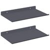 vidaXL Drijvende plank 2 pcs Antraciet 30 x 18 x 2,5 cm Staal