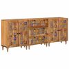vidaXL Dressoir 3 pcs Naturel 60 x 33,5 x 75 cm Massief Mango Hout