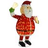 vidaXL Kerstman decoratief LED 180 cm luxe stof