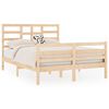 vidaXL Bedframe massief hout 140x190 cm