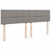 vidaXL Ottoman bed met matrassen 180x200cm stof taupe