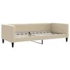 vidaXL Slaapbank 90x200 cm stof cr&egrave;mekleurig