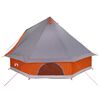 vidaXL Familie Tipi Tent met dak Grijs en Oranje 400 x 346 x 250 cm