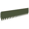 vidaXL Gazonrand 10 st 103 x 25 cm Staal Olijfgroen