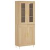 vidaXL Hoge kast 69,5x34x180 cm bewerkt hout sonoma eikenkleurig