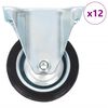 vidaXL 12 st Wielen vast 75 mm
