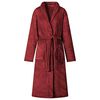 vidaXL Badjas zonder Kap Bordeaux Rood xxxl Flanel