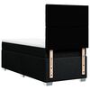 vidaXL Boxspring met matras stof zwart 80x200 cm
