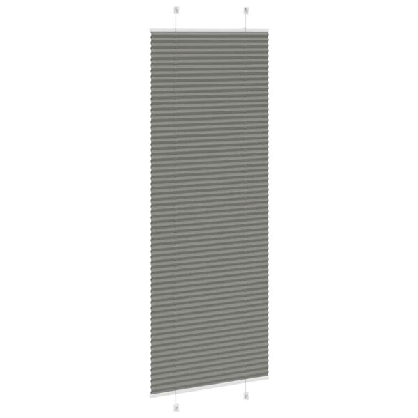 vidaXL Pliss&eacute; rolgordijn 70x200 cm stofbreedte 69,4 cm antraciet