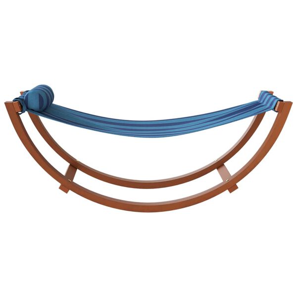 vidaXL Hangmatschommel voor kinderen stof blauw gestreept