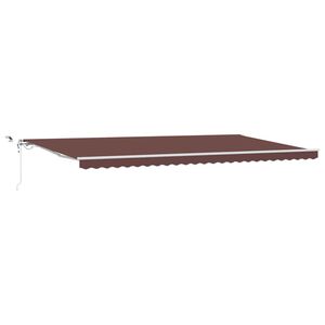 vidaXL Luifel automatisch uittrekbaar met LED 600x300 cm bruin
