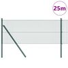 vidaXL Afrasteringspaal Groen 25 x 0,4 m (12 x 12 mm gaas)