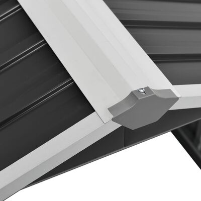vidaXL Overkapping voor robotmaaier 92x97x63 cm staal antracietkleurig