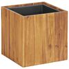 vidaXL Plantenbak verhoogd 33,5x33,5x33,5 cm massief acaciahout