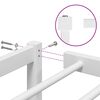 vidaXL Bedframe metaal wit 160x200 cm