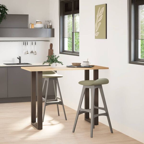 vidaXL Bartafelpoten 2 st U-vormig 50x(100-101) cm staal naturel