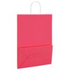 vidaXL Papieren zakken 50 st met hengsels 32x17x44 cm roze
