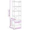 vidaXL Boekenkast Artisan Eiken 40 x 30 x 85 cm Bewerkt hout