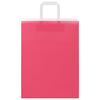 vidaXL Papieren zakken 50 st met hengsels 26x12x35 cm roze