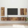vidaXL TV Wandkast Set Wandgemonteerd 6 pcs Oud Hout