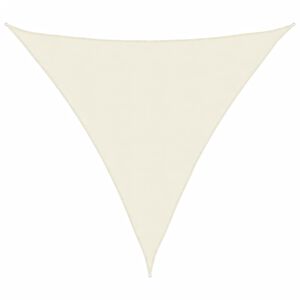 vidaXL Zonnescherm driehoekig 3,6x3,6x3,6 m oxford stof cr&egrave;mewit