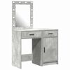 vidaXL Plafondtafel met lade 2 pcs Grijs 50 x 41 x 135 cm Bewerkt hout