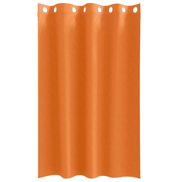 vidaXL Zwart-out Gordijnen met Ringen 2 pcs Feloranje 175 x 140 cm