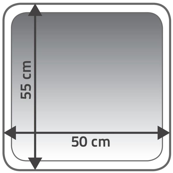 RIDDER Badkamermat Carl 55x50 cm grijs 7102807