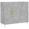 vidaXL Dressoir 90x34x80 cm bewerkt hout betongrijs