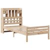 vidaXL Bed met boekenkast zonder matras massief grenenhout 100x200 cm