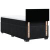 vidaXL Boxspring met matras fluweel zwart 1-persoons (alleen AU)