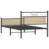 vidaXL Bedframe zonder matras 107x203cm spaanplaat sonoma eikenkleurig