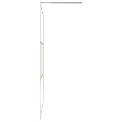 vidaXL Inloopdouchewand met stenenmotief 100x195 cm ESG-glas