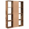 vidaXL Kamerscherm/boekenkast 100x24x140 cm bewerkt hout oud hout