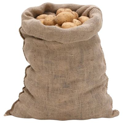 vidaXL Jutezakken 5 stuks 220 g/m² 60x105 cm 100% jute