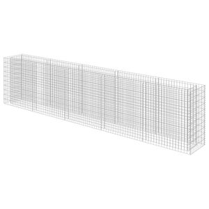 vidaXL Gabion plantenbak verhoogd 450x50x100 cm gegalvaniseerd staal