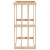 vidaXL Houtblokhouder 108x52x106 cm massief grenenhout