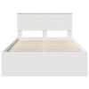 vidaXL Bedframe met hoofdeinde Wit 120 x 190 cm Massief grenenhout