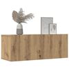 vidaXL Tv-meubels 2 st wandgemonteerd 80x30x30cm artisanaal eikenkleur