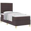 vidaXL Boxspringbed met matras Donkerbruin 80 x 200 cm Stof