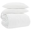 vidaXL Dekbed Set met kussen 3 pcs Wit Donsveertjes