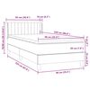 vidaXL Boxspring met matras fluweel donkergroen 90x220 cm